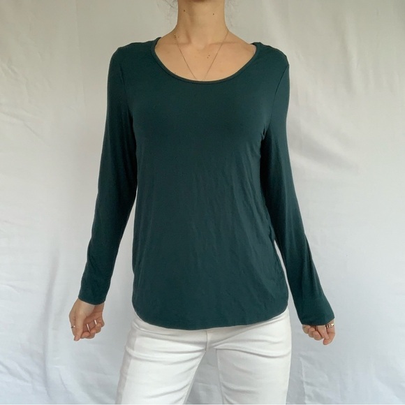Soma green crew neck blouse long sleeves Size S - Picture 11 of 15